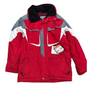 Spyder‎ Ski Snowboard Insulated Waterproof Jacket Coat Large Red Hooded Patrol